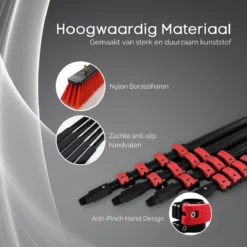 Merkloos Telescoopsteel Ramenwassen 4,6M - Met Borstel & Waterdoorvoer - Voor Ramen - Watertoevoer - Borstel -Schoonmaakartikelen Winkel 1200x1200 358