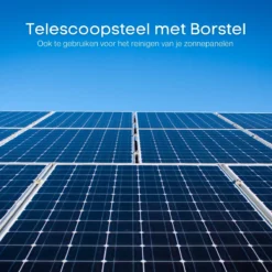 Merkloos Telescoopsteel Ramenwassen 4,6M - Met Borstel & Waterdoorvoer - Voor Ramen - Watertoevoer - Borstel -Schoonmaakartikelen Winkel 1200x1200 360
