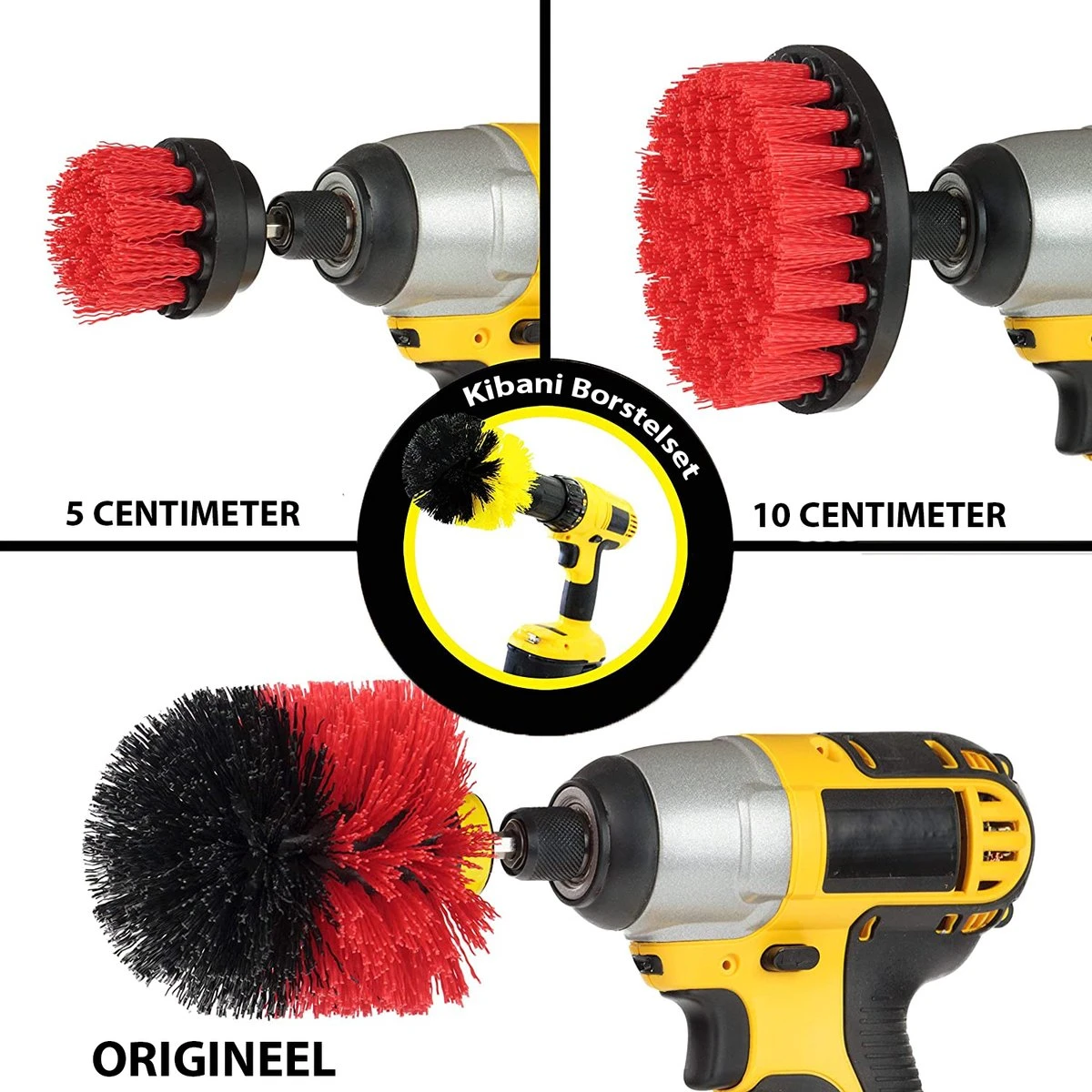 Kibani 3 Delige Borstelset Voor Boormachine - Rood - Voor Beton, Baksteen En Andere Ruwe Oppervlakken - Schrobborstel – Boorborstel – Schuurborstel - Borstel Boormachine – Schoonmaakborstel – Reinigingsborstel – Tapijtreiniger - Borstelset 4 Kibani 3 Delige Borstelset Voor Boormachine - Rood - Voor Beton, Baksteen En Andere Ruwe Oppervlakken - Schrobborstel – Boorborstel – Schuurborstel - Borstel Boormachine – Schoonmaakborstel – Reinigingsborstel – Tapijtreiniger - Borstelset - Afbeelding 4