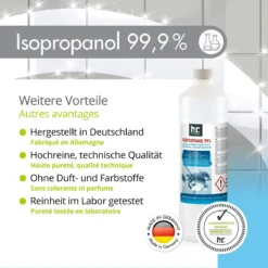 Isopropyl Alcohol - Isopropanol - IPA - Isopropyl - 99,9% Zuiver - 1000ml - Inclusief Trechter 10 Isopropyl Alcohol - Isopropanol - IPA - Isopropyl - 99,9% Zuiver - 1000ml - Inclusief Trechter -Schoonmaakartikelen Winkel 1200x1200 400