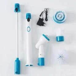 Merkloos Elektrische Schoonmaakborstel - Draadloos - 3 Opzetstukken - Oplaadbaar - Schrobber - Poetsmachine - Schoonmaak Middelen - Schoonmaak Borstel - Schrobborstel - Badkamer / Keuken - Poetsmachine - Polijstmachine - Reinigingsborstel -Schoonmaakartikelen Winkel 1200x1200 67