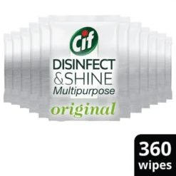 Cif Disinfect & Shine Wipes Original Desinfectie Schoonmaakdoekjes - 12 X 30 Doekjes - Voordeelverpakking -Schoonmaakartikelen Winkel 1200x1200 714