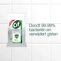 Cif Disinfect & Shine Wipes Original Desinfectie Schoonmaakdoekjes - 12 X 30 Doekjes - Voordeelverpakking -Schoonmaakartikelen Winkel 1200x1200 718