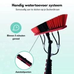 Cleanlix Telescoopsteel Met Borstel - Met Waterdoorvoer - Telescopische Wasborstel - Ramenwassen - Uitschuifbaar Tot 9 Meter -Schoonmaakartikelen Winkel 1200x1200 83