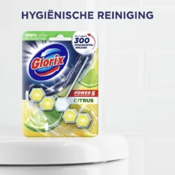 Glorix Power 5 Toiletblokken - Citroen - 9 Stuks - Voordeelverpakking -Schoonmaakartikelen Winkel 1200x1200 923