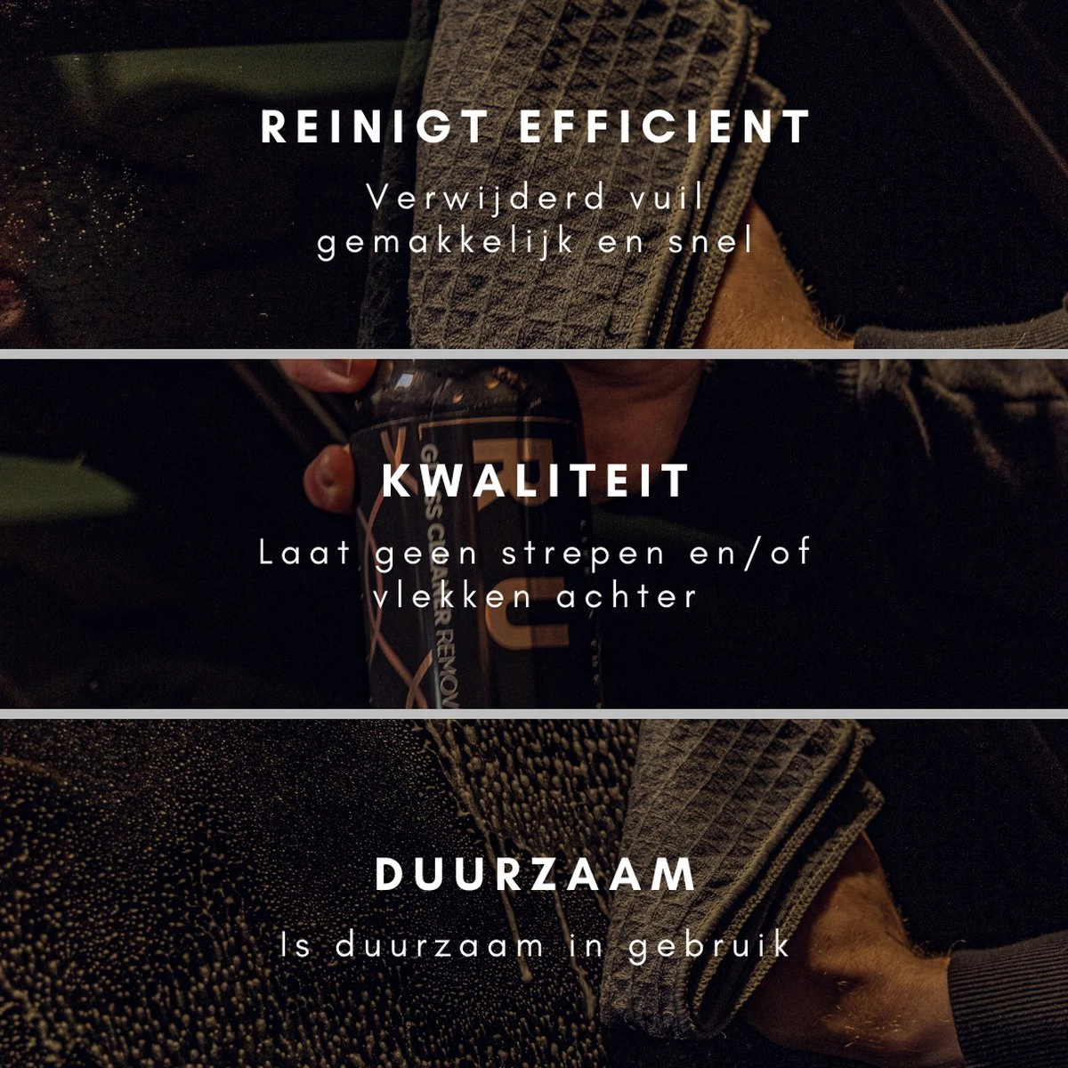 RUSH Glasdoek - Poleerdoek - Glasreiniger - Microvezeldoek - Ruitenreiniger - 40 X 40 Cm 5 RUSH Glasdoek - Poleerdoek - Glasreiniger - Microvezeldoek - Ruitenreiniger - 40 X 40 Cm - Afbeelding 5