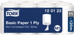 Tork Universal M1 Papier 1-laags Wit 22cm X 120 Meter - Doos 11 Rol 120123