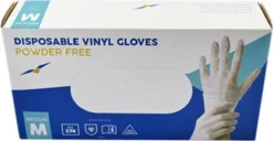 Merkloos Wegwerp Handschoenen - Vinyl Handschoenen - Poedervrij - Wit - Maat M - 100 Stuks -Schoonmaakartikelen Winkel 1200x624 1