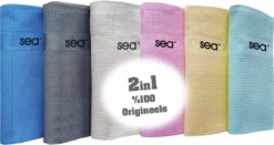 SEA Microvezeldoekjes | 2 SETS | Schoonmaakdoeken | Duurzaam | Microvezel Doek Auto | Reinigingsdoekjes | Microvezeldoeken | Schoonmaakdoekjes | Raamdoeken | 60x40cm | 2x3 Stuks