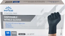 Intco Nitril Handschoenen - Latex Vrij - Zwart - 100 Stuks - Maat Medium 13 Intco Nitril Handschoenen - Latex Vrij - Zwart - 100 Stuks - Maat Medium -Schoonmaakartikelen Winkel 1200x665