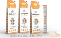 SophieGreen Orange Patchouli Allesreinigers 3x2 Navullingen (=6x750 Ml)