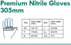 H&S PROTECTOR - Extra Lang Nitril Handschoenen - 305mm Lang - Wegwerp Handschoenen - Wit - M - Poedervrij - 100 Stuks -Schoonmaakartikelen Winkel 1200x770 2