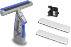 Swiss Pro+ Ruitenreiniger 3 In 1 WV 2 Blue Edition Window Vac - Ca. 120 M² - Waterzuiger - Incl. Smalle Zuigmond - Oplaadbaar - Raamwisser - Streeploos - Clicksystem - 2 Microvezeldoekjes - Met Sprayfunctie - Low Noise - Hepafilter -Schoonmaakartikelen Winkel 1200x796 1
