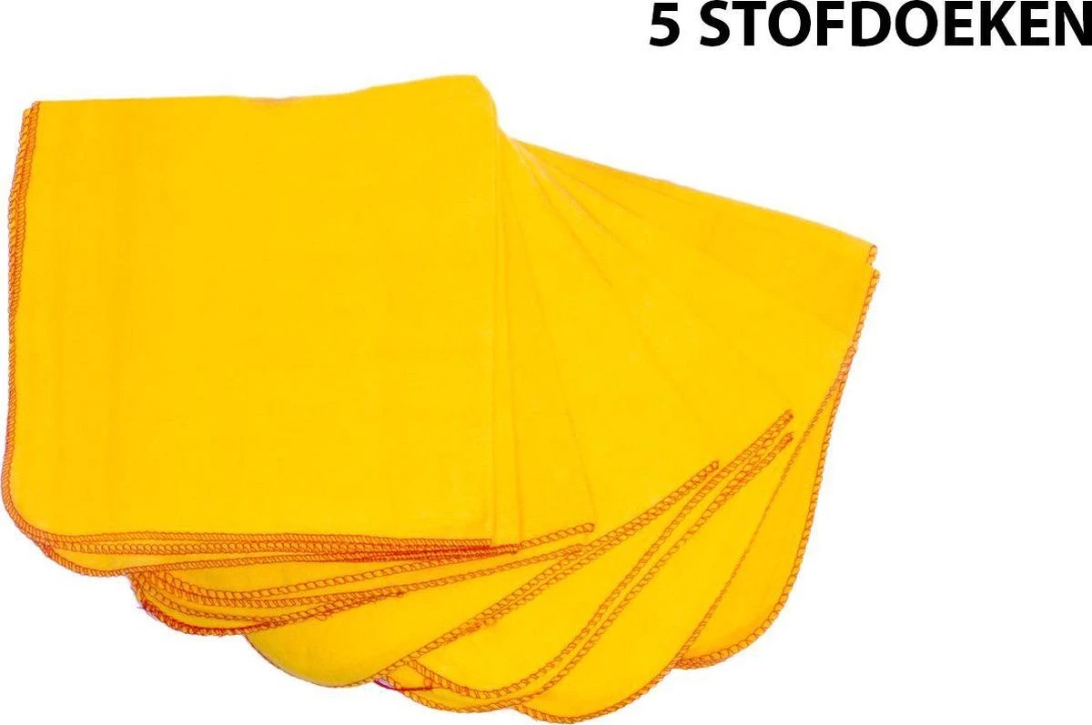 Sorprese - 5 Stuks - Gele Stofdoeken - 40 X 50 GROOT - Stofdoek - Stofdoeken - Cadeau 2 Sorprese - 5 Stuks - Gele Stofdoeken - 40 X 50 GROOT - Stofdoek - Stofdoeken - Cadeau - Afbeelding 2