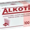 Alcoholdoekjes 90x110mm, 100 Stuks