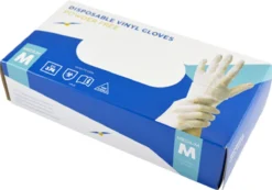 Merkloos Wegwerp Handschoenen - Vinyl Handschoenen - Poedervrij - Wit - Maat M - 100 Stuks -Schoonmaakartikelen Winkel 1200x840