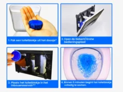 Merkloos Toiletblokjes Voor Inbouwreservoirs – WC-blokjes – Toiletblokken In Een Voordeelverpakking – 30 Stuks -Schoonmaakartikelen Winkel 1200x895 1