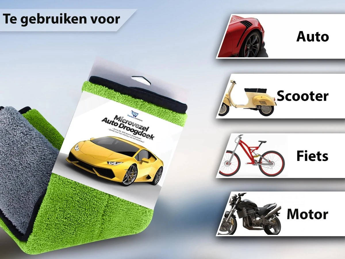 Droogdoek Auto - Badkamer - Drying Towel - Watermagneet - Microvezel - Doek - 45 X 38 Cm - Groen 2 Droogdoek Auto - Badkamer - Drying Towel - Watermagneet - Microvezel - Doek - 45 X 38 Cm - Groen - Afbeelding 2