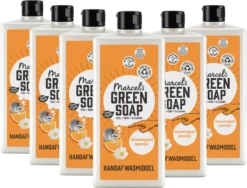Marcel's Green Soap Afwasmiddel Sinaasappel & Jasmijn - 6 X 500 Ml