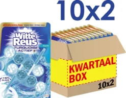 Witte Reus Turquoise Actief Toiletblok WC Blokjes Voordeelverpakking - 20 Stuks -Schoonmaakartikelen Winkel 1200x931 2