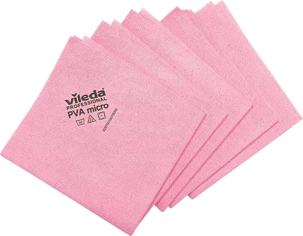 Vileda Microvezeldoek PVA Rood Pak Van 5 Stuks 3 Vileda Microvezeldoek PVA Rood Pak Van 5 Stuks - Afbeelding 3