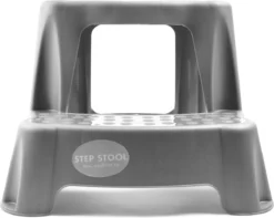 Grijs Kinderkrukje/opstapje Met 2 Treden 35 Cm - Keuken/badkamer Krukjes/opstapjes Voor Kinderen -Schoonmaakartikelen Winkel 1200x955