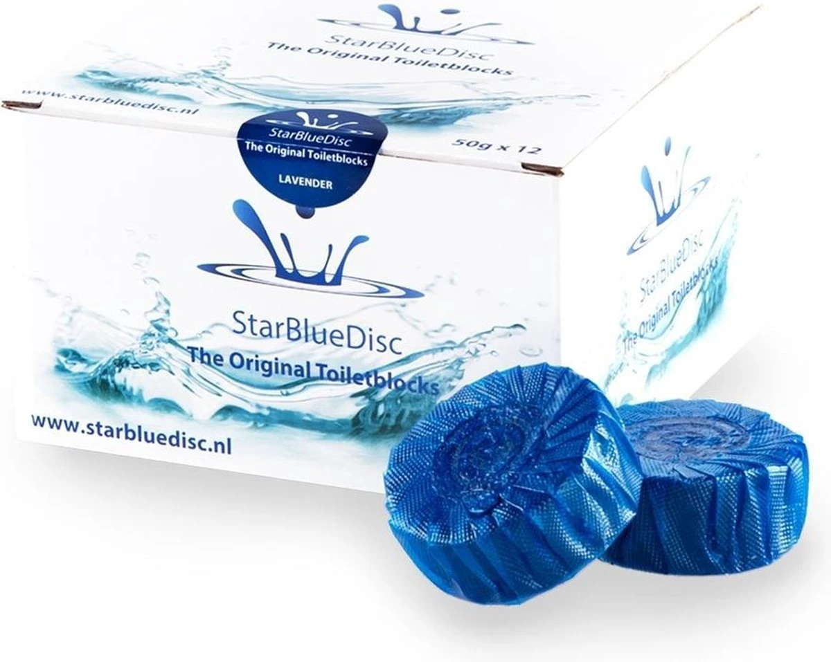 StarBlueDisc 12 Stuks Toiletblokjes Halfjaar Verpakking Blauw 8 StarBlueDisc 12 Stuks Toiletblokjes Halfjaar Verpakking Blauw - Afbeelding 8