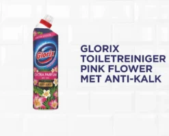 Glorix WC Powergel Toiletreiniger Pink Flower - 6 X 750 Ml - Voordeelverpakking -Schoonmaakartikelen Winkel 1200x961 3