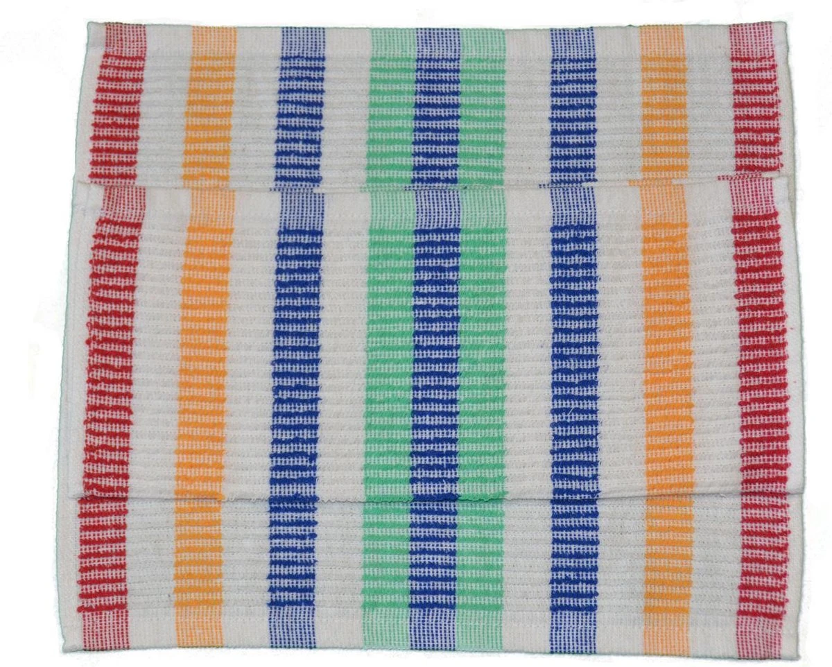 Vaatdoekenset Multicolor - 30x30 – 12 Stuks - Strepen - 100% Katoen - Horeca Vaatdoeken – Vaatdoek – Vaatdoek Strepen Multicolor 1 Vaatdoekenset Multicolor - 30x30 – 12 Stuks - Strepen - 100% Katoen - Horeca Vaatdoeken – Vaatdoek – Vaatdoek Strepen Multicolor
