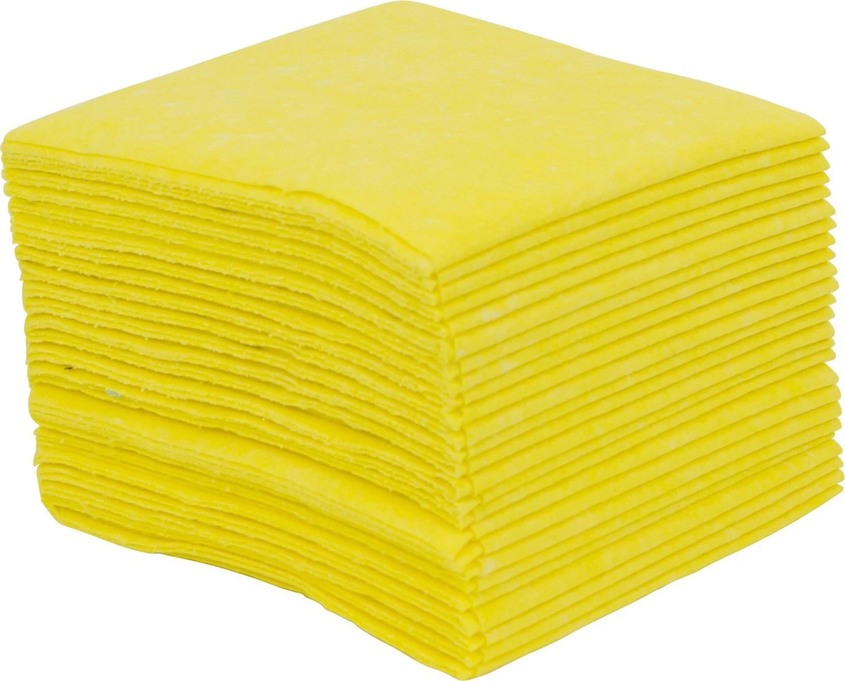 Vaatdoek Viscose Ca. 125 -grams Pak à 25 Ca. 38x40 Cm Geel 1 Vaatdoek Viscose Ca. 125 -grams Pak à 25 Ca. 38x40 Cm Geel