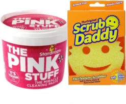 Stardrops The Pink Stuff Het Wonder Schoonmaakmiddel - 500g - Allesreiniger - Inclusief 1 Scrub Daddy Schuurspons