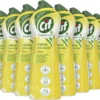 Cif CleanBoost Cream Citroen Schuurmiddel - 8 X 750 Ml - Voordeelverpakking