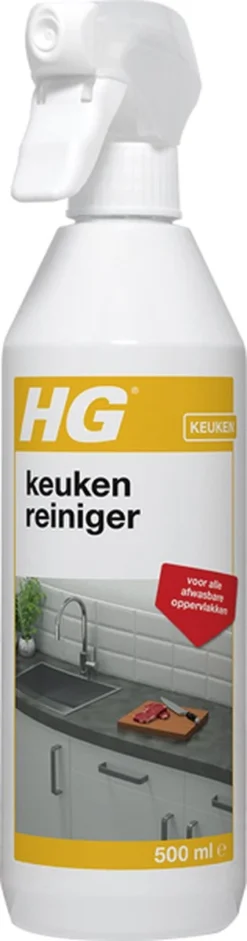 HG Keuken Reiniger - 500ml - Effectief En Hygiënisch - Voor Alle Afwasbare Oppervlakken -Schoonmaakartikelen Winkel 315x1200
