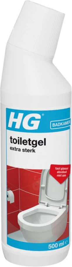 HG Toiletgel Extra Sterk - 500ml - Verwijdert De Hardnekkigste Aanslag - Tast Niet Glazuur, Roestvrijstaal En Chroom Niet Aan - Biologisch Afbreekbaar -Schoonmaakartikelen Winkel 325x1200 1