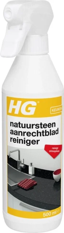HG Natuurstenen Aanrechtbladreiniger - 500ml - Veilig In Gebruik - Streeploos Schoon - Dagelijkse Reiniging -Schoonmaakartikelen Winkel 329x1200 1