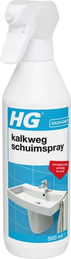 HG Kalkweg Schuimspray - 500ml - 100% Glans - Verwijdert En Voorkomt Kalk - Biologisch Afbreekbaar -Schoonmaakartikelen Winkel 331x1200 2