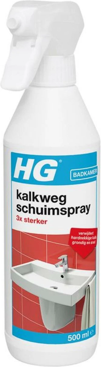 HG Kalkweg Schuimspray 3x Sterker - 500ml - Verwijdert Extreme Kalkresten - 100% Opgelost, 100% Resultaat 7 HG Kalkweg Schuimspray 3x Sterker - 500ml - Verwijdert Extreme Kalkresten - 100% Opgelost, 100% Resultaat - Afbeelding 7