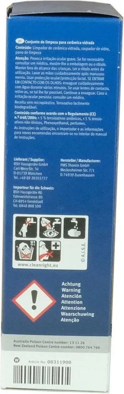 Bosch / Siemens Kookplaat Onderhoudsset - Onderhoudsset Voor Keramische Oppervlakken -Schoonmaakartikelen Winkel 377x1200 2
