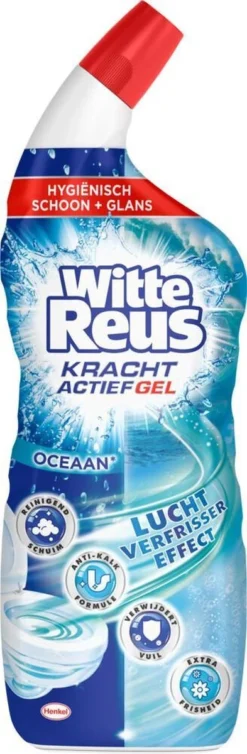Witte Reus Toiletreiniger - Kracht Actief Gel Oceaan - Voordeelverpakking 10 X 700ml -Schoonmaakartikelen Winkel 393x1200 2