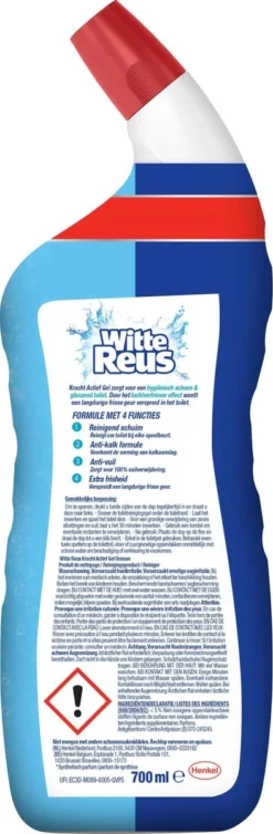Witte Reus Toiletreiniger - Kracht Actief Gel Oceaan - Voordeelverpakking 10 X 700ml -Schoonmaakartikelen Winkel 393x1200 3