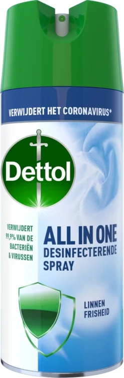 Dettol All In One Disinfectant Spray Linen - 400ml -Schoonmaakartikelen Winkel 393x1200 5