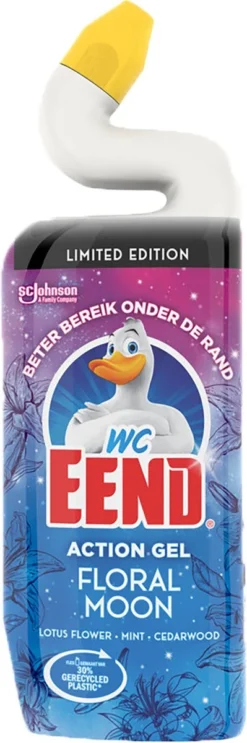 WC Eend Toiletreiniger Action Gel Floral Moon - 6x 750 Ml - Voordeelverpakking 8 WC Eend Toiletreiniger Action Gel Floral Moon - 6x 750 Ml - Voordeelverpakking -Schoonmaakartikelen Winkel 399x1200 1