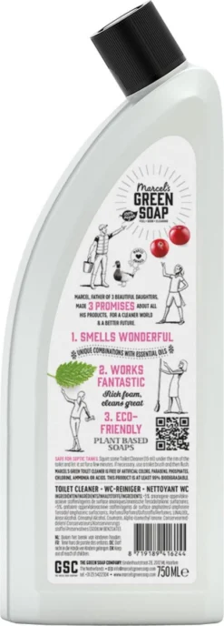 Marcel's Green Soap Toiletreiniger Patchouli & Cranberry - 6 X 750 Ml -Schoonmaakartikelen Winkel 431x1200