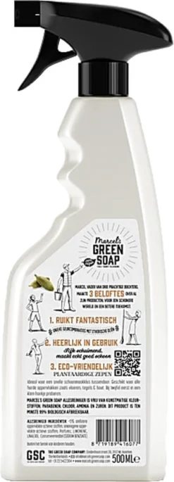 Marcel's Green Soap Allesreiniger Spray - Sandelhout & Kardemom - 500ML -Schoonmaakartikelen Winkel 433x1200 1