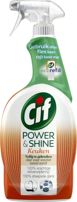 Cif CleanBoost Power & Shine Keuken Spray - 6 X 750 Ml - Voordeelverpakking 18 Cif CleanBoost Power & Shine Keuken Spray - 6 X 750 Ml - Voordeelverpakking -Schoonmaakartikelen Winkel 458x1200 1