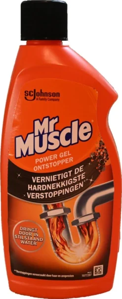3x Mr. Muscle Power Gel Ontstopper 500 Ml -Schoonmaakartikelen Winkel 492x1200