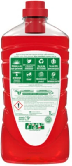 Ajax® Ajax Allesreiniger Fete De Fleur Rode Bloemen 1 Liter -Schoonmaakartikelen Winkel 524x1200