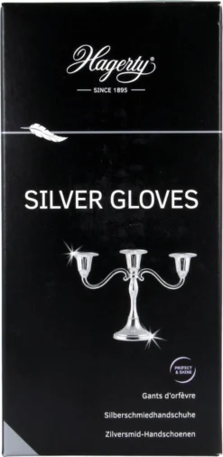 Hagerty Silver Gloves - Geïmpregneerde Handschoenen Voor Het Reinigen Van Zilver En Verzilverde Items