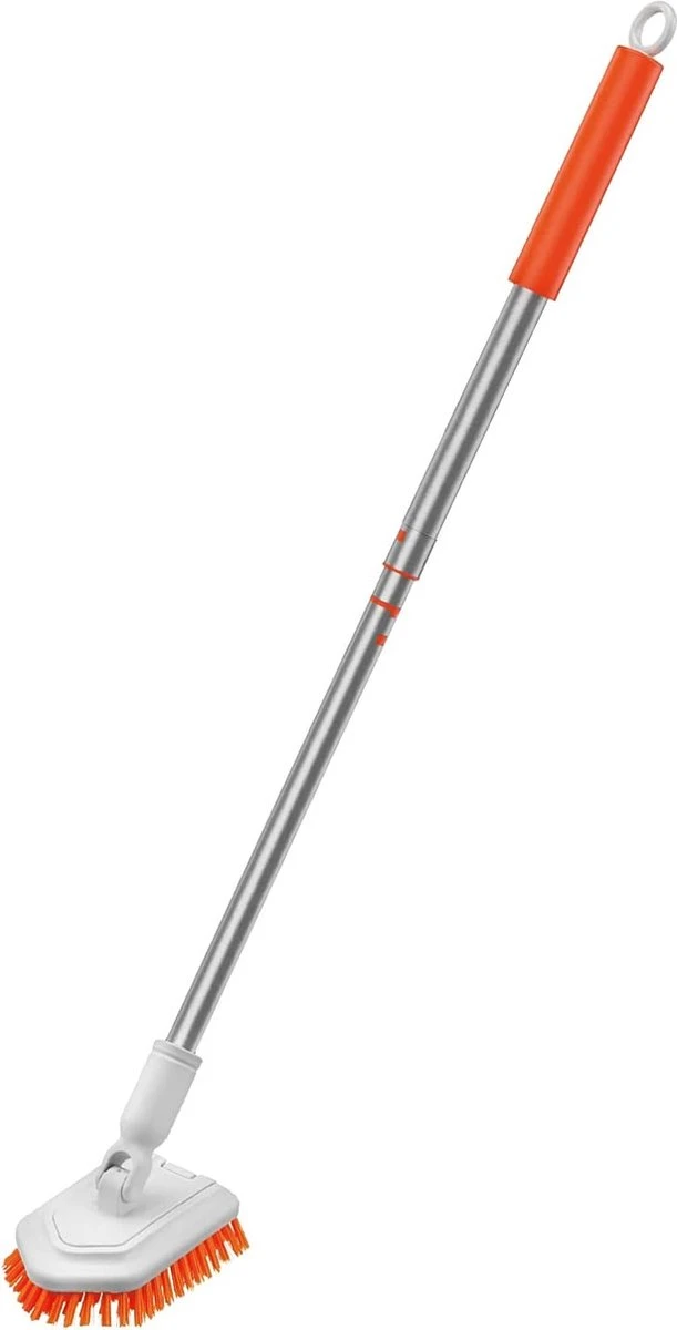 Merkloos Badkamer Reinigingsborstel - Badkamerschrobborstel - Reinigingsborstel - Met Afneembare Telescopische Handgreep En 180° Verstelbare Gezamenlijke Reinigingsborstel - Lange Steel 107 Cm 1 Merkloos Badkamer Reinigingsborstel - Badkamerschrobborstel - Reinigingsborstel - Met Afneembare Telescopische Handgreep En 180° Verstelbare Gezamenlijke Reinigingsborstel - Lange Steel 107 Cm