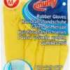 Multy Luxe Huishoudhandschoenen Maat M - Natuurlatex Met Katoenen Vlokvoering - Anti Slip - Rubberen Handschoenen - Waterdicht - Natuurlijk Latex - Maat M